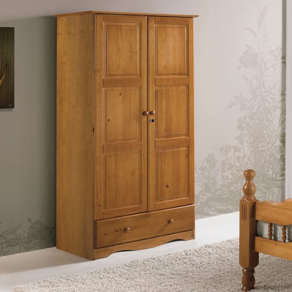 Shop Copper Grove Caddo Universal Solid Wood Customizable Wardrobe