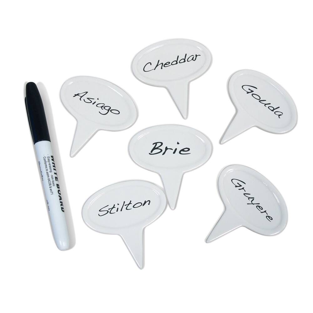 Epicureanist Ceramic Cheese Marker Set