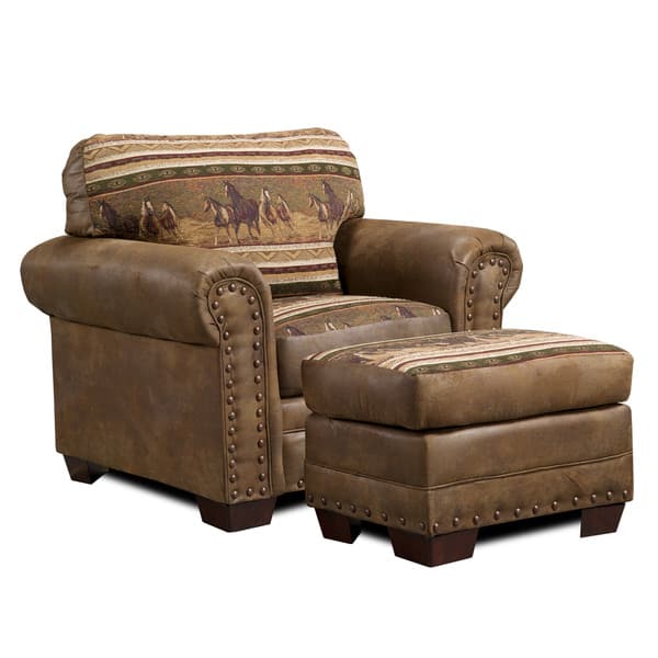 American Furniture Classics 8500-60s Alpine Lodge Set with Sleeper - 4 Piece