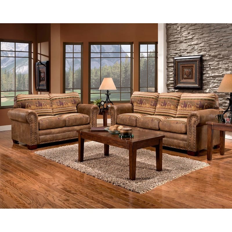 Wild Horses Lodge 4-piece Seating Group with Sofa Sleeper