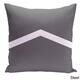 26 x 26-inch Two-tone Chevron Decorative Throw Pillow - Steel-26