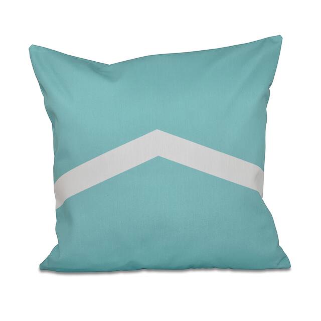 26 x 26-inch Two-tone Chevron Decorative Throw Pillow