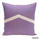 26 x 26-inch Two-tone Chevron Decorative Throw Pillow - Heather-26
