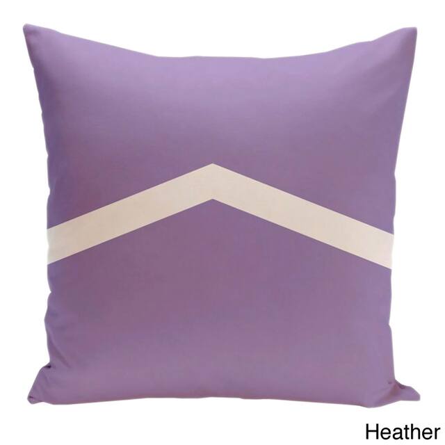 26 x 26-inch Two-tone Chevron Decorative Throw Pillow - Heather-26