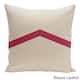 26 x 26-inch Two-tone Chevron Decorative Throw Pillow - Bisque Lipstick-26
