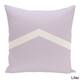 26 x 26-inch Two-tone Chevron Decorative Throw Pillow - Lilac-26