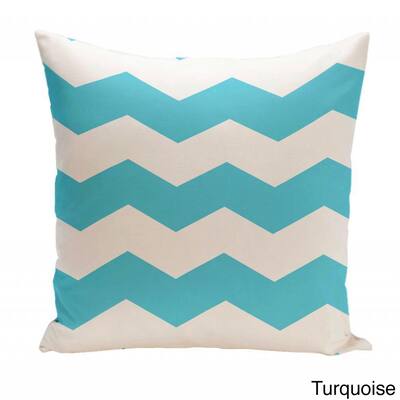 16 x 16-inch Two-tone Chevron Decorative Throw Pillow