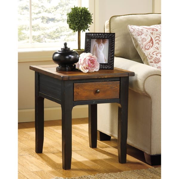 Signature Design by Ashley Paskene Twotone End Table Bed Bath