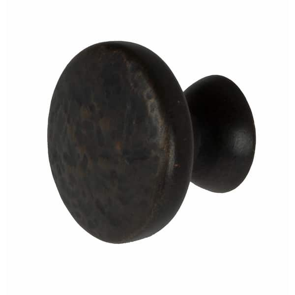 Shop Gliderite 1 25 Inch Oil Rubbed Bronze Round Hammered Finish