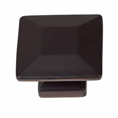 GlideRite 1.375-inch Matte Black Square Cabinet Knobs (Pack of 10)