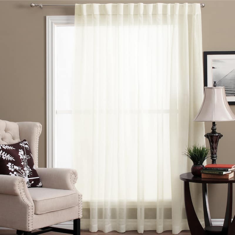 Lucerne Wanda Pleat Back Tab Patio Curtain Panel - 104 x 84