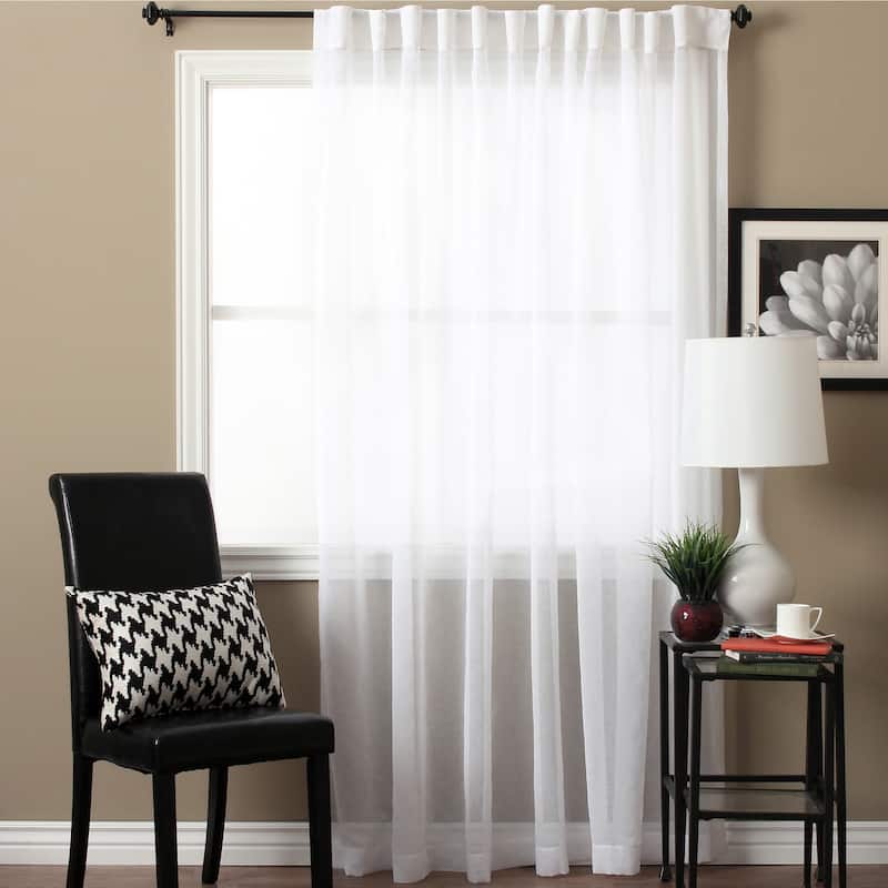 Lucerne Wanda Pleat Back Tab Patio Curtain Panel - 104 x 84