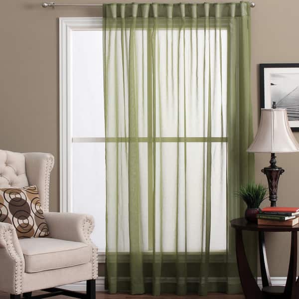Shop Lucerne Wanda Pleat Back Tab Patio Curtain Panel 104 X 84