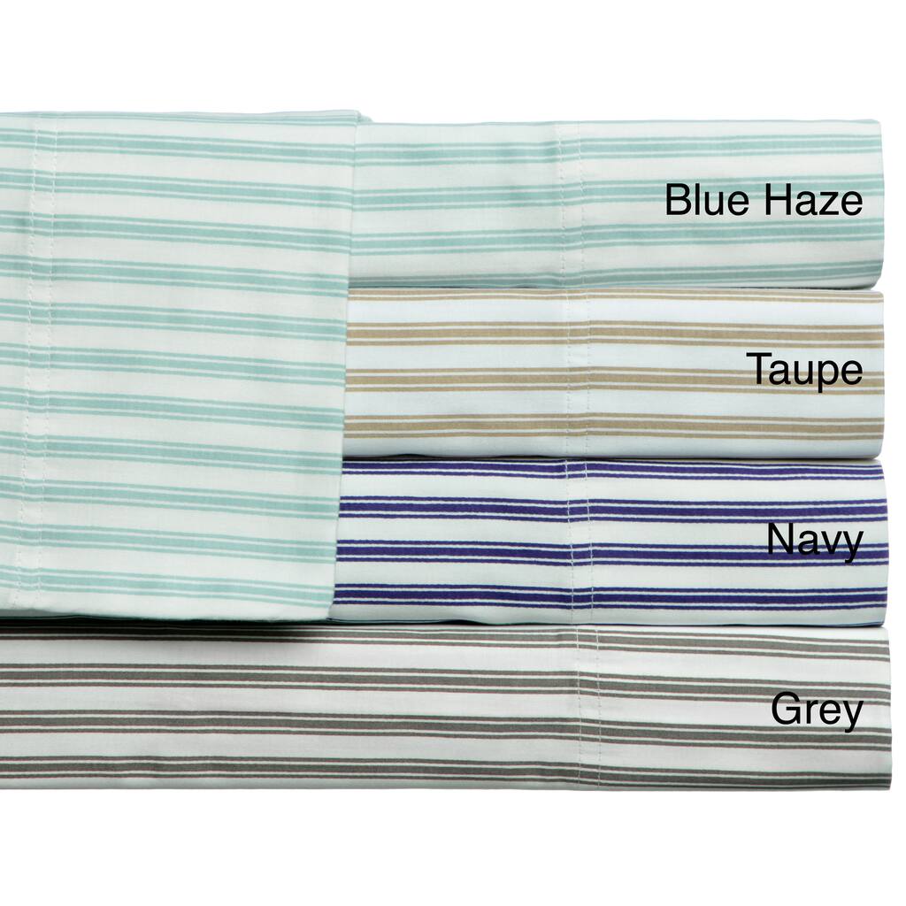 Plantation Stripe 300 Thread Count Sheet Set