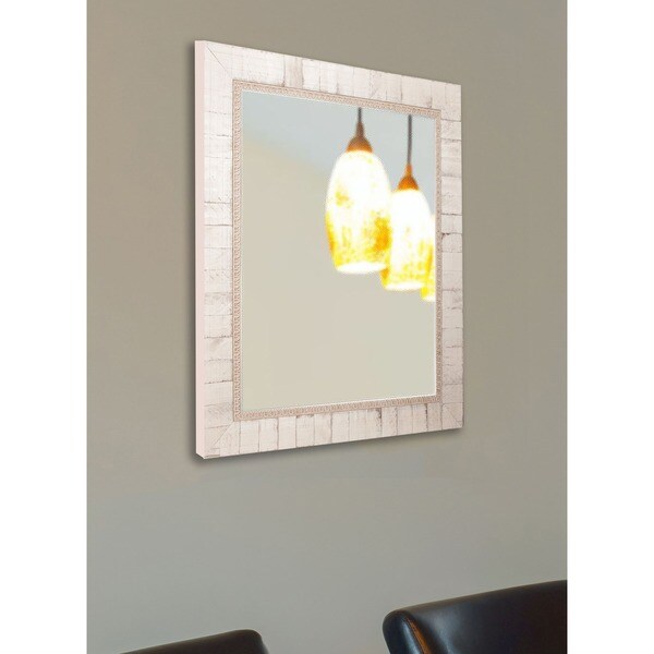 American Made Rayne Italian Ivory Vanity Wall Mirror - Off-White