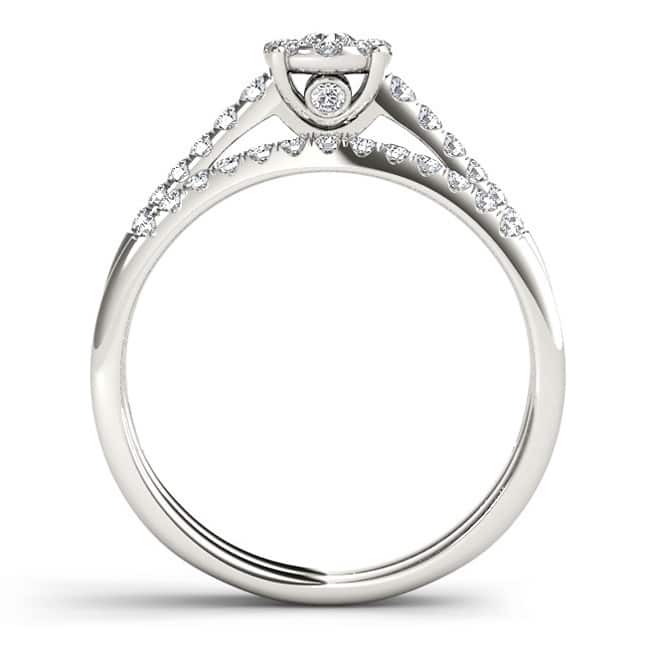 De Couer IGI Certified 10k Gold 1/2ct TDW Diamond Wedding Bridal Set