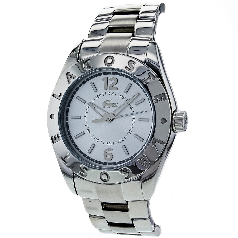 lacoste watch silver