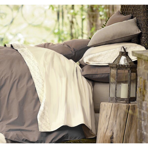 Blanc De Blancs 1000 Thread Count Blend Sheet Set with Jacquard Hem