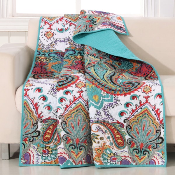 Paisley discount bed throw