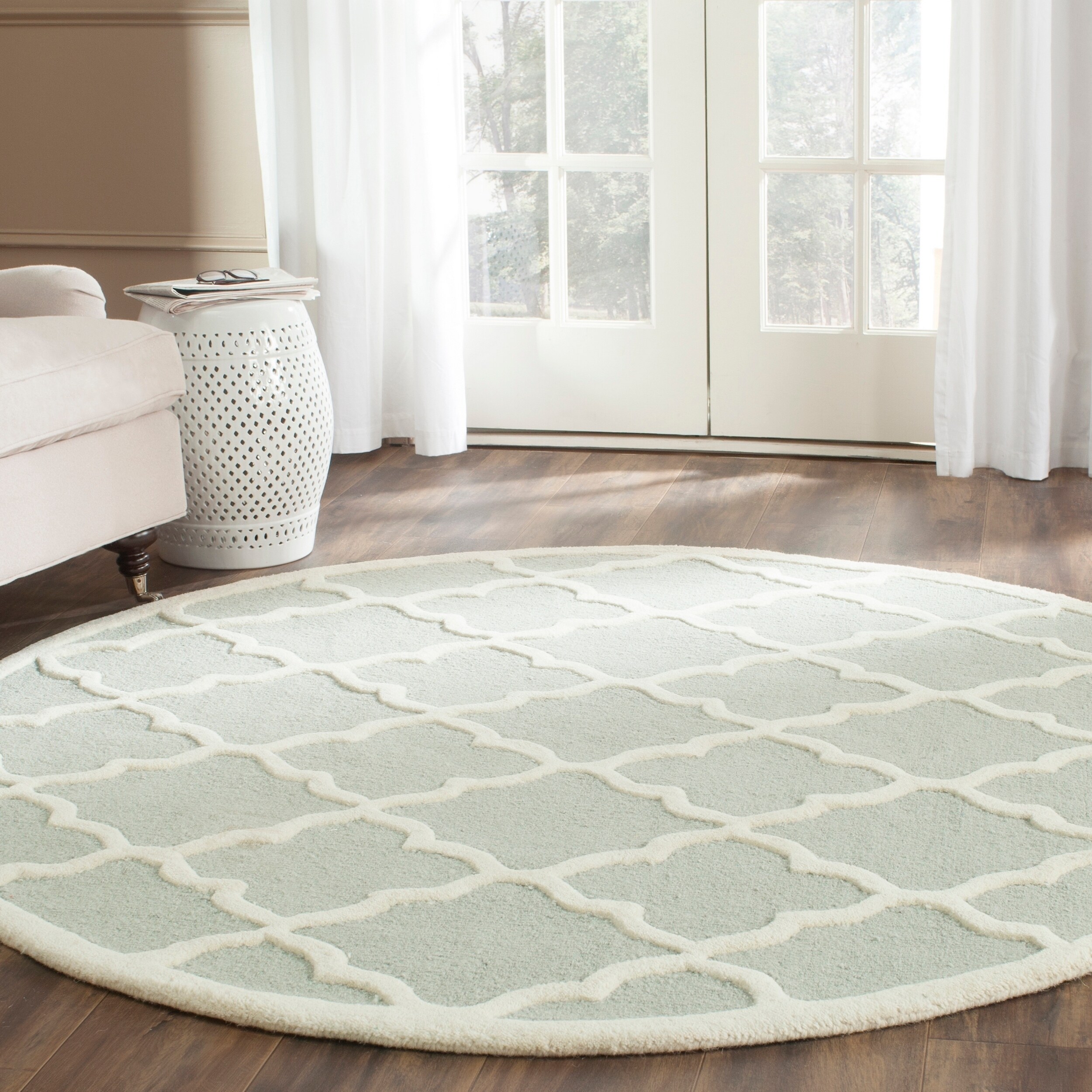 Shop Safavieh Handmade Moroccan Cambridge Light Grey/ Ivory Wool Rug