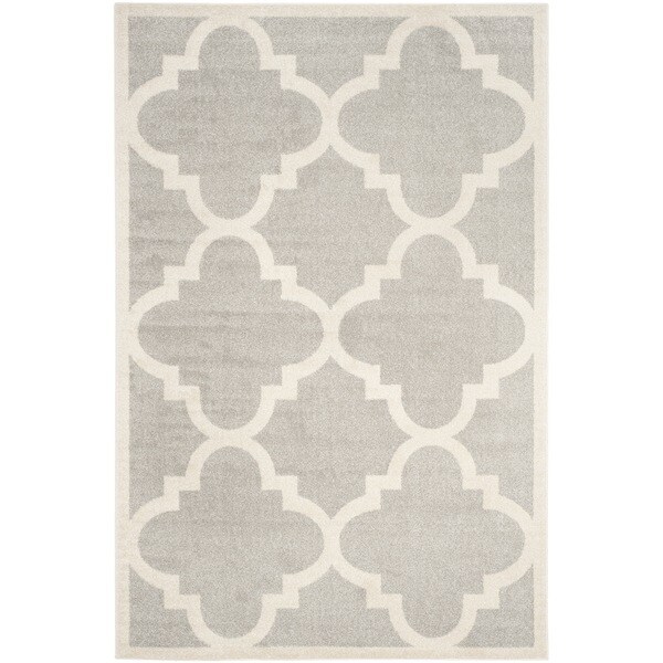 Safavieh Indoor/ Outdoor Amherst Light Grey/ Beige Rug (8 x 10)