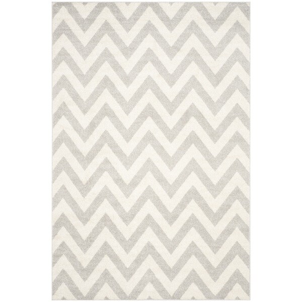 Safavieh Indoor/ Outdoor Amherst Light Grey/ Beige Rug - 8' x 10'
