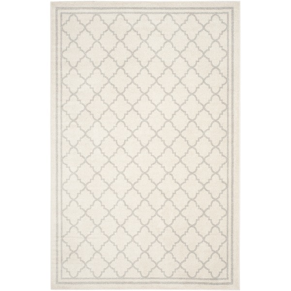 Safavieh Indoor/ Outdoor Amherst Beige/ Light Grey Rug - 8' x 10'