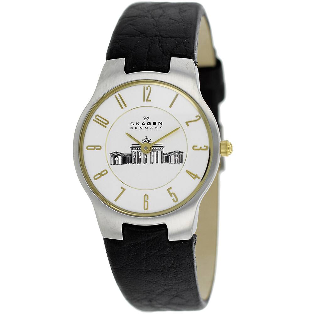 Skagen Women's 433SSGL1 Classic Leather Watch