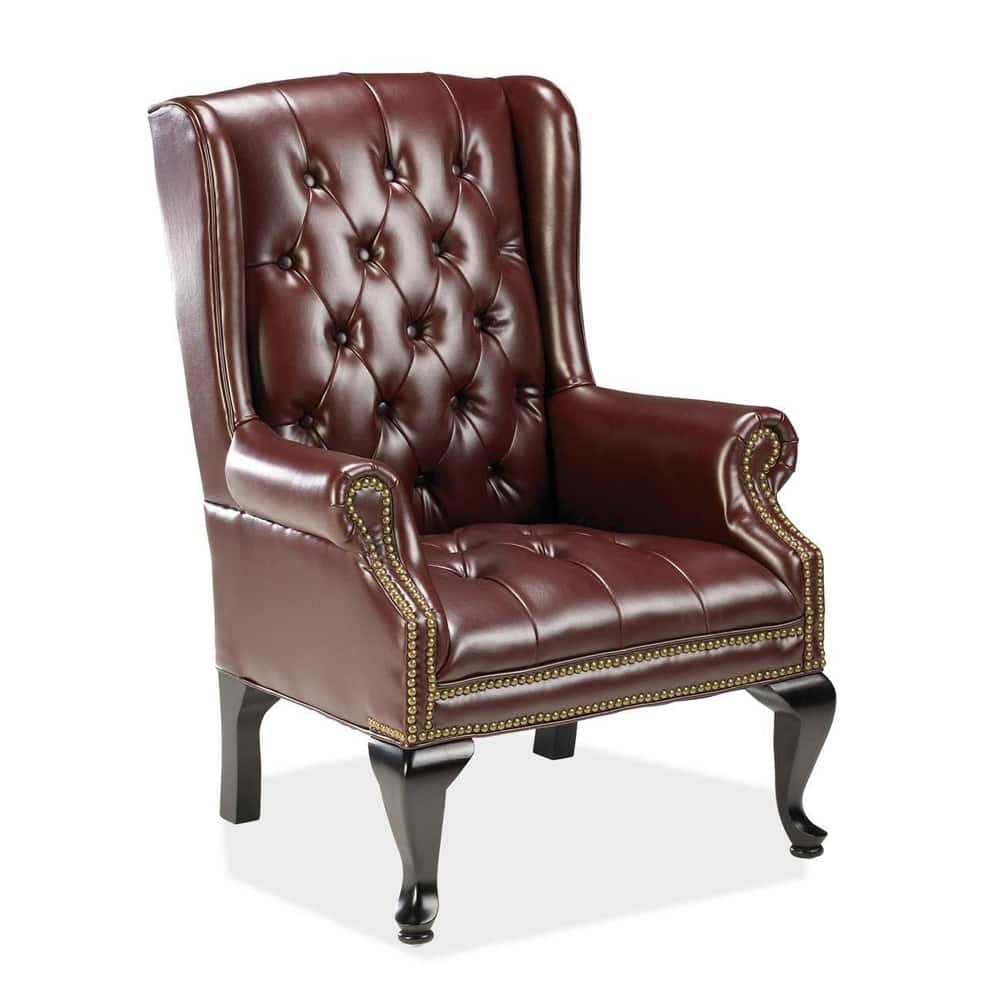 Lorell 777 QA Queen Anne Wing Back Reception Chair