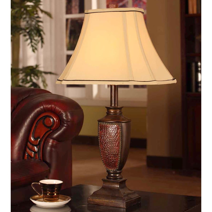 Antique Brushed Red Table Lamp (Set of 2). Bronze | eBay