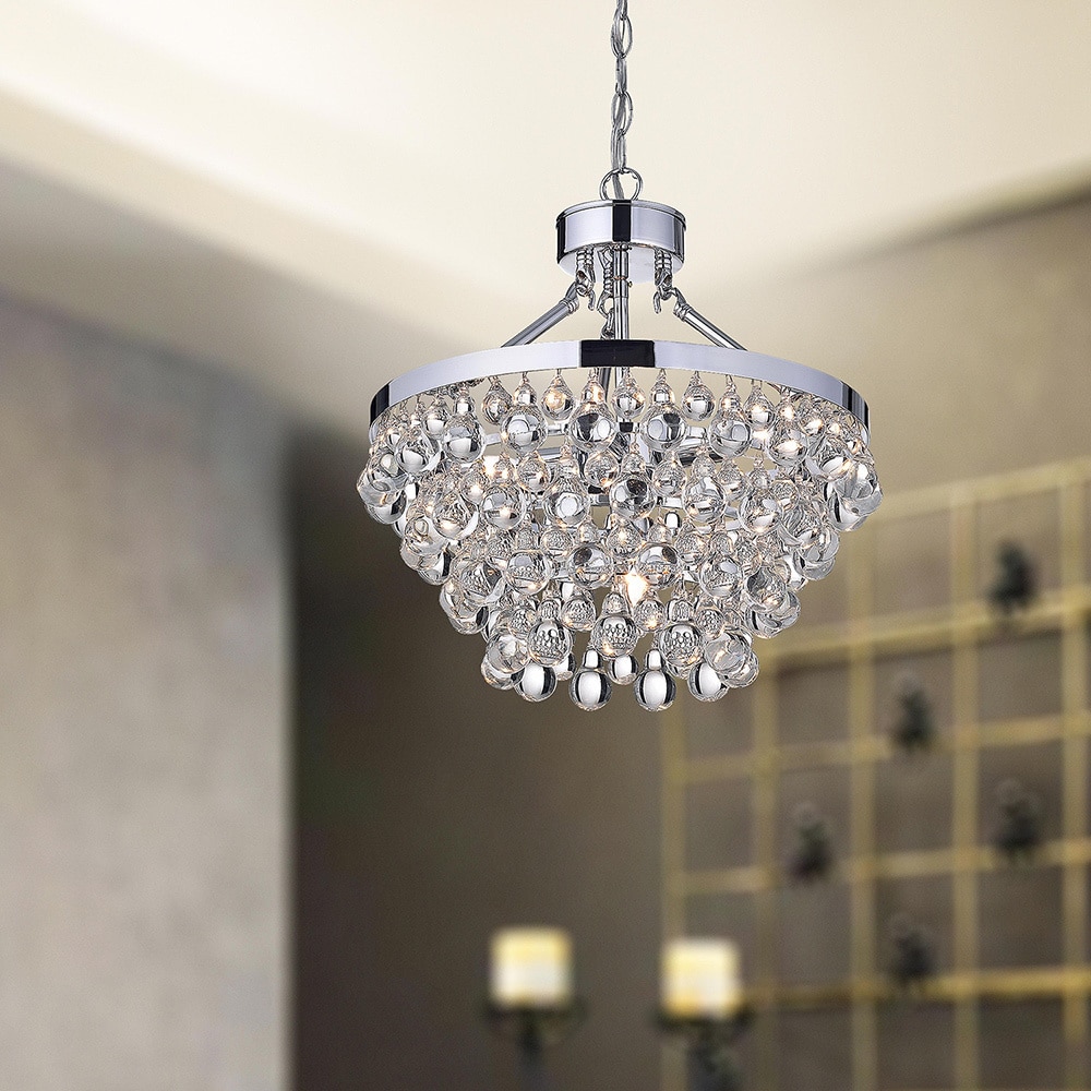 Ivana 5-light Chrome Luxury Crystal Chandelier (5-light, Crystal Chandelier,Chrome) - Chandeliers For Bedrooms by Overstock.com