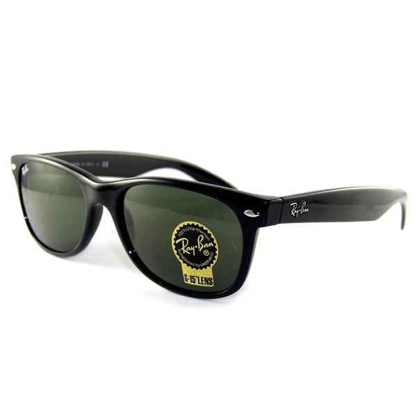 Ray-Ban New Wayfarer Black w/G-15 Green Polarized - Surfari