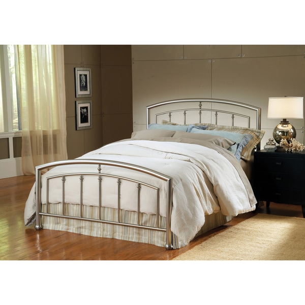 shop claudia matte nickel bed set - free shipping today - overstock