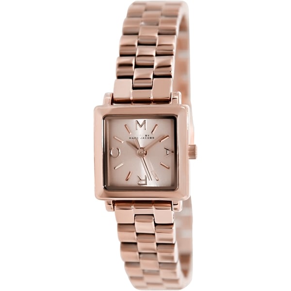 Marc By Marc Jacobs Womens Katherine MBM3288 Rose Goldtone Stainless