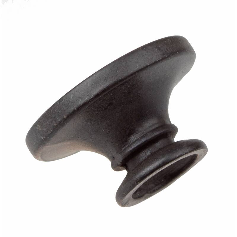 GlideRite 1-inch Oil Rubbed Bronze Small Round Ring Button Cabinet Knobs (Pack of 10)