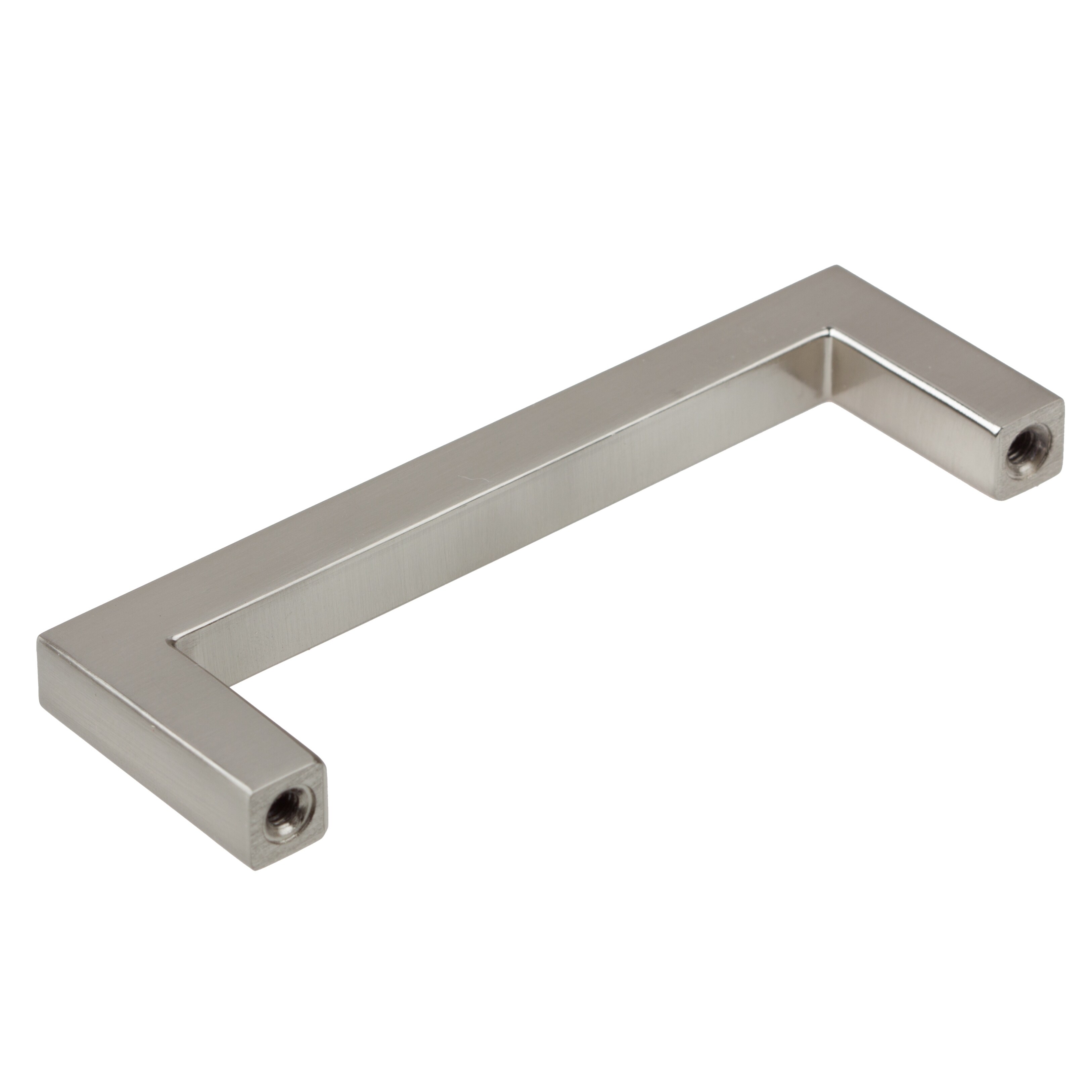 Shop Gliderite 3 75 Inch Cc Satin Nickel Solid Square Cabinet Bar