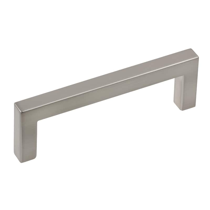 GlideRite 3.75-inch CC Satin Nickel Square Cabinet Bar Pull (Set of 10) - Satin Nickel