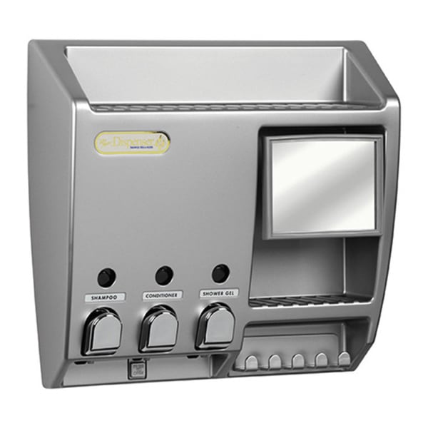 Ulti Mate 73334 Dispenser 3 Satin Nickel with Mirror