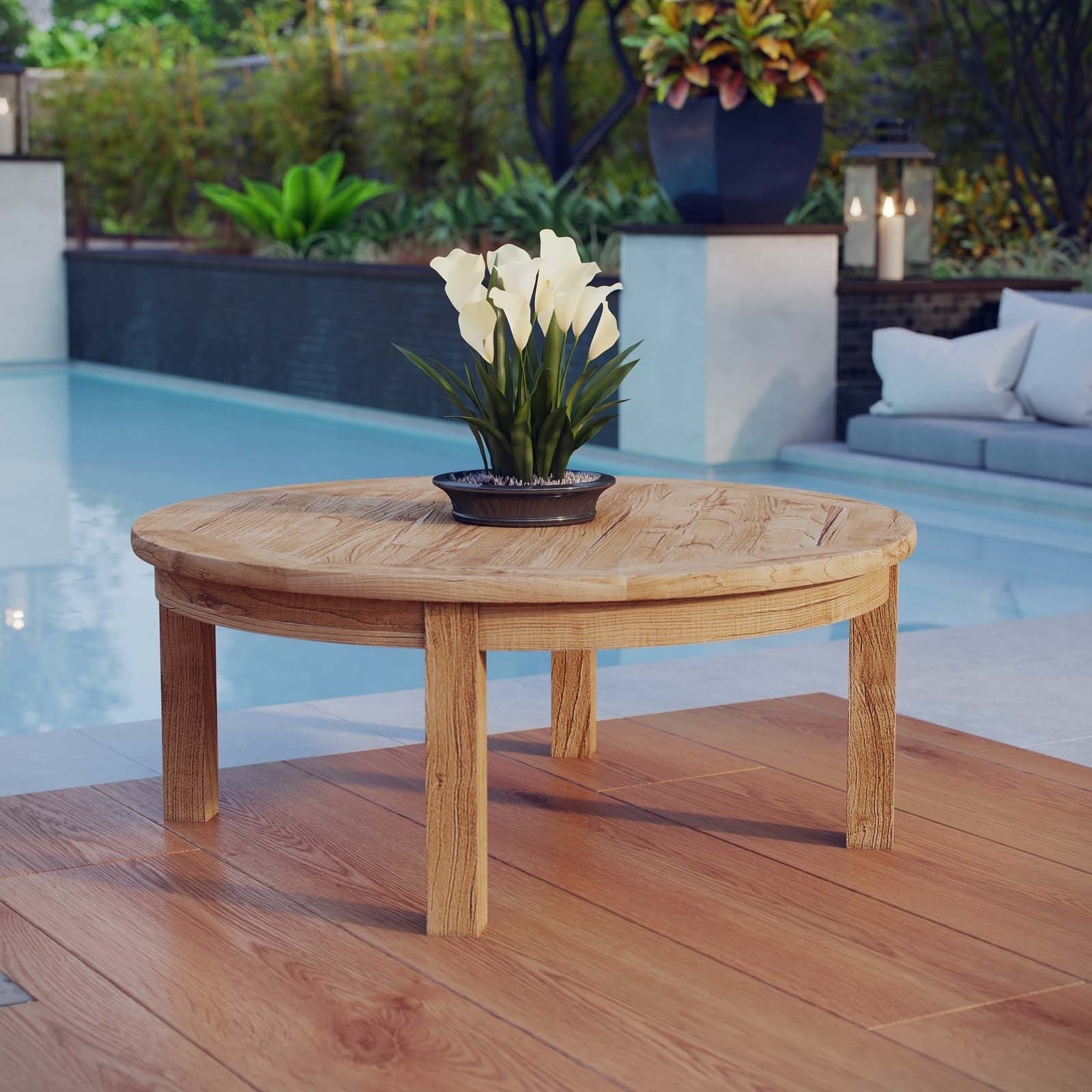 boho patio coffee table