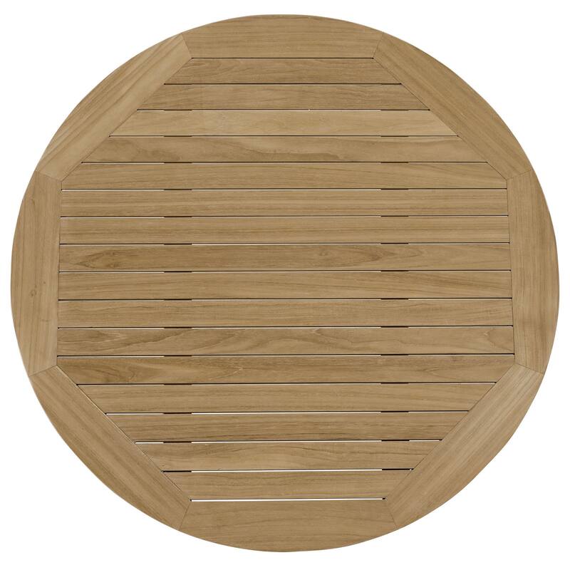 Pocasset Outdoor Round Teak Coffee Table by Havenside Home