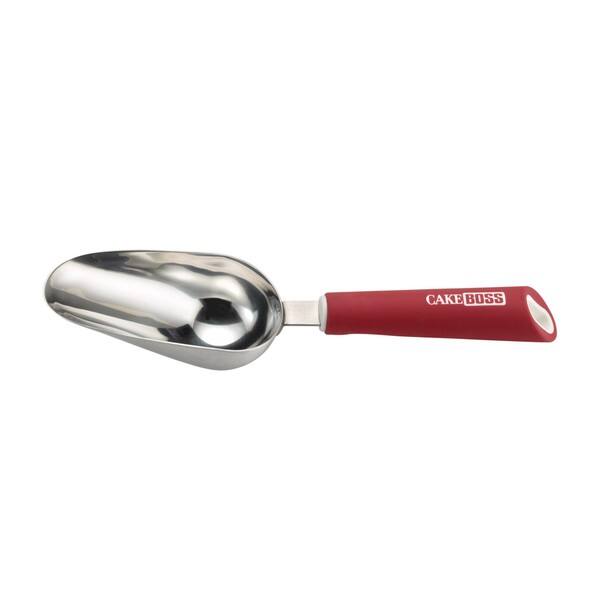 Cake Boss Stainless Steel Tools and Gadgets 3 1/2-ounce Red Kitchen Scoop -  Bed Bath & Beyond - 9238508