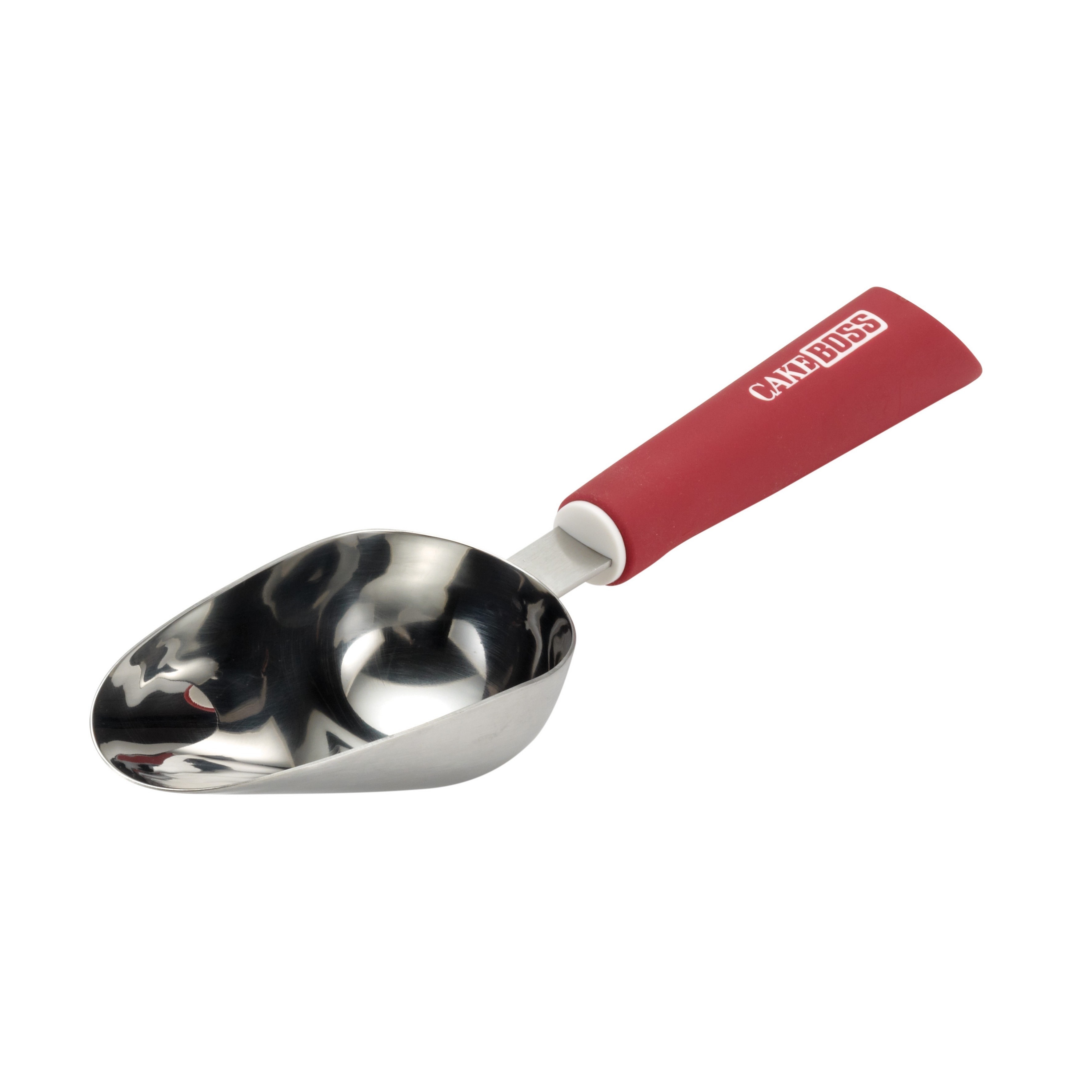 Cake Boss Stainless Steel Tools and Gadgets 3 1/2-ounce Red Kitchen Scoop -  Bed Bath & Beyond - 9238508