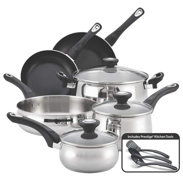 Farberware Classic Traditions 13-in Stainless Steel Cookware Set with Lid