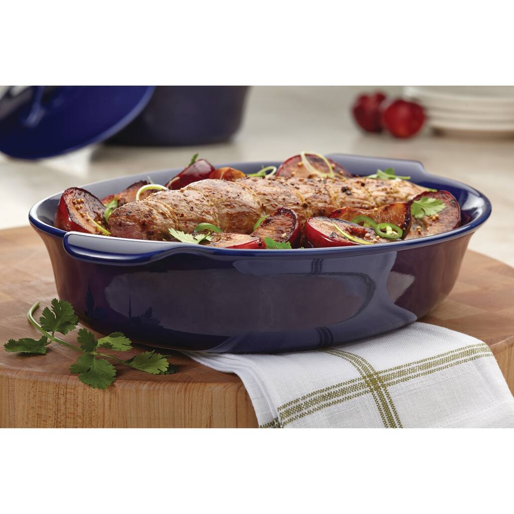 Anolon Vesta Stoneware 3-quart Oval Au Gratin