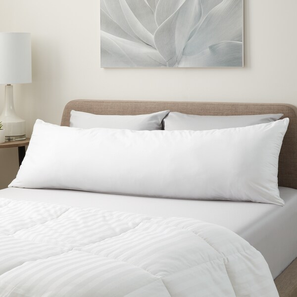 Hanes Medium Support Hypoallergenic Down Alternative Body Pillow