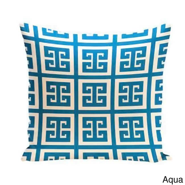 20 x 20-inch Large Greek Key Print Geometric Decorative Throw Pillow