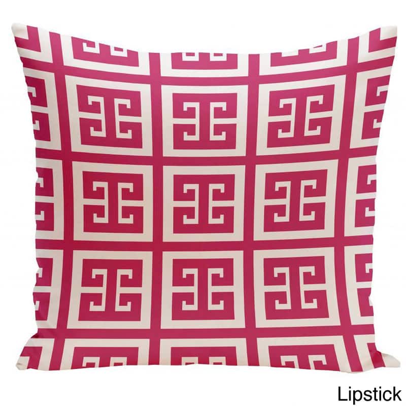 20 x 20-inch Large Greek Key Print Geometric Decorative Throw Pillow