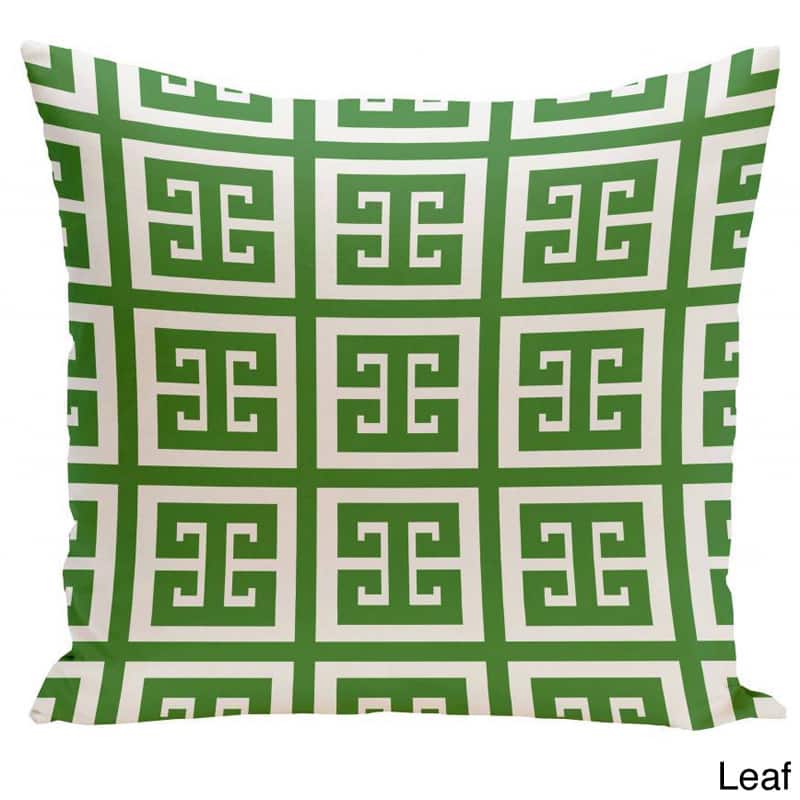 20 x 20-inch Large Greek Key Print Geometric Decorative Throw Pillow