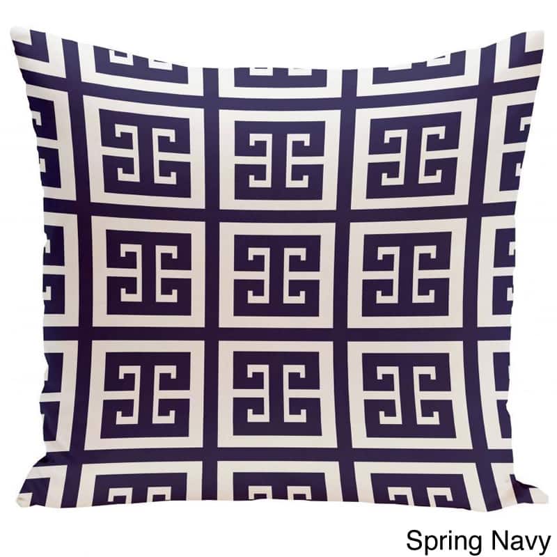 20 x 20-inch Large Greek Key Print Geometric Decorative Throw Pillow