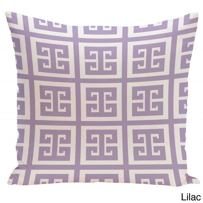 20 x 20-inch Large Greek Key Print Geometric Decorative Throw Pillow